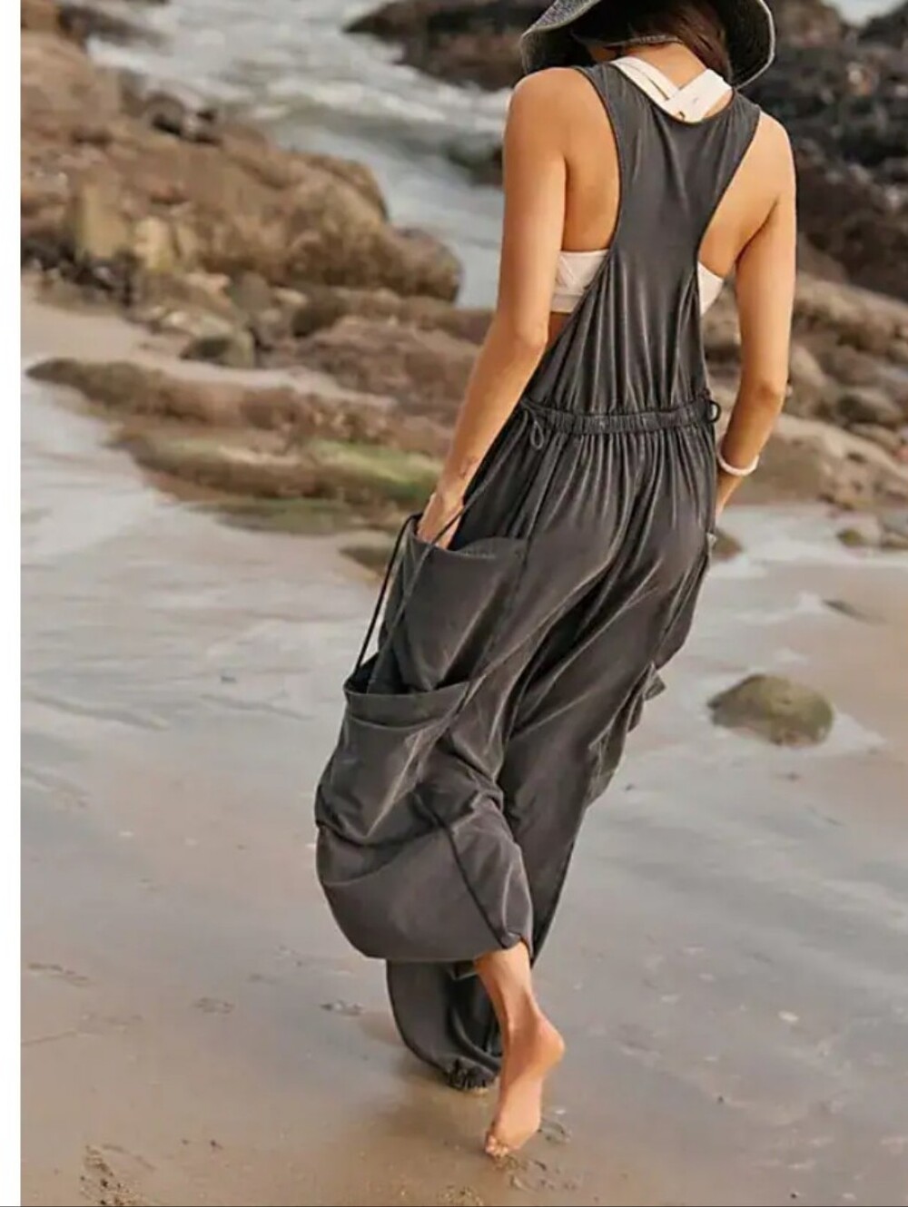 Free People Movement Infinity Onesie Washed Black - Picture 6 of 12